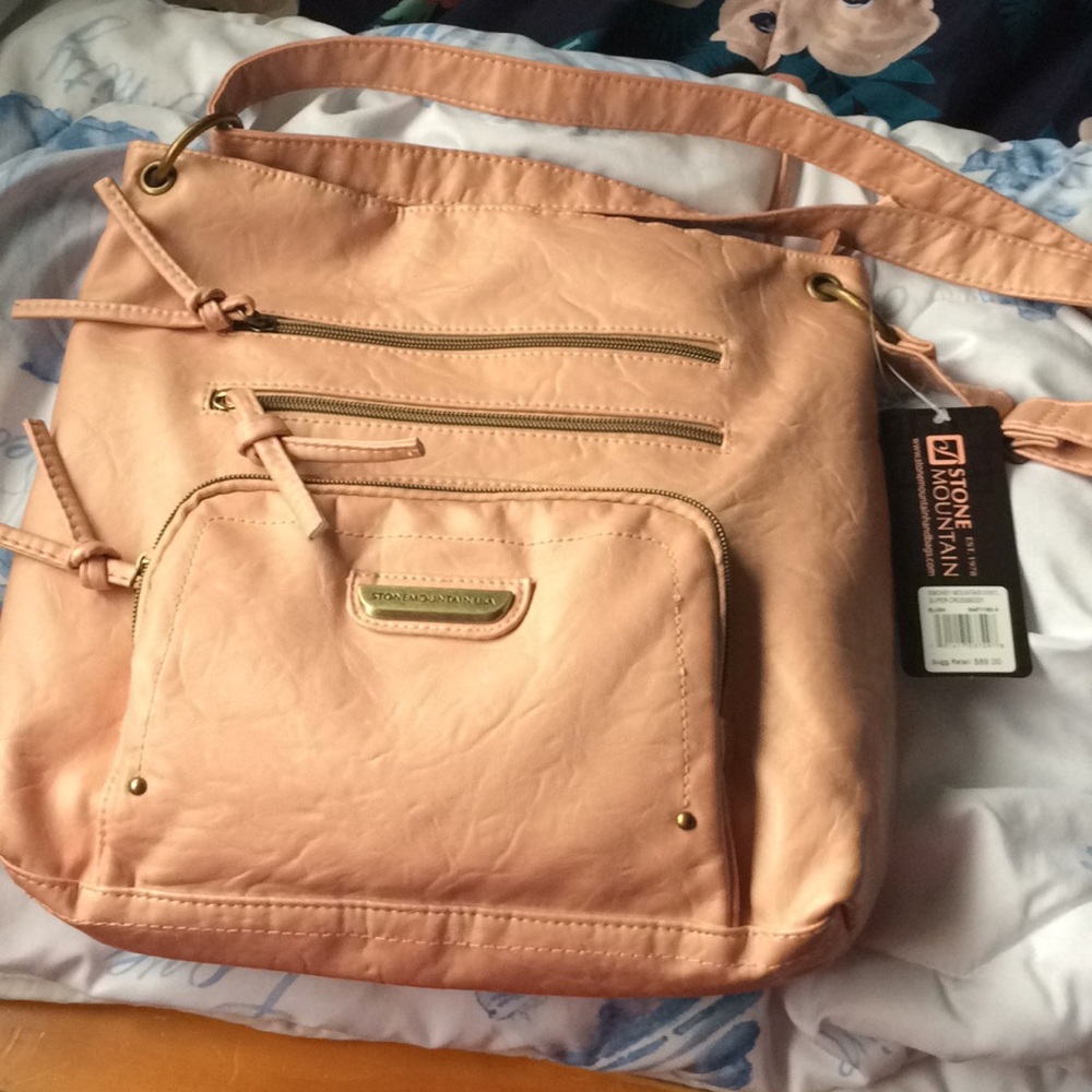 Blush rosy Stone Mountain crossbody